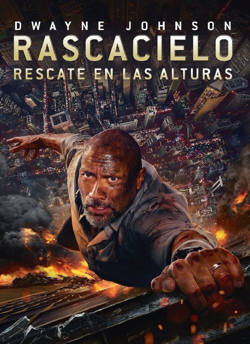 Descargar Película RASCACIELOS: RESCATE EN LAS ALTURAS [2018] (Skyscraper) MP4 HD720p Latino