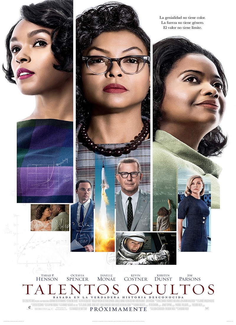 Descargar Película TALENTOS OCULTOS [2016] (Hidden Figures) MP4 HD720p Latino