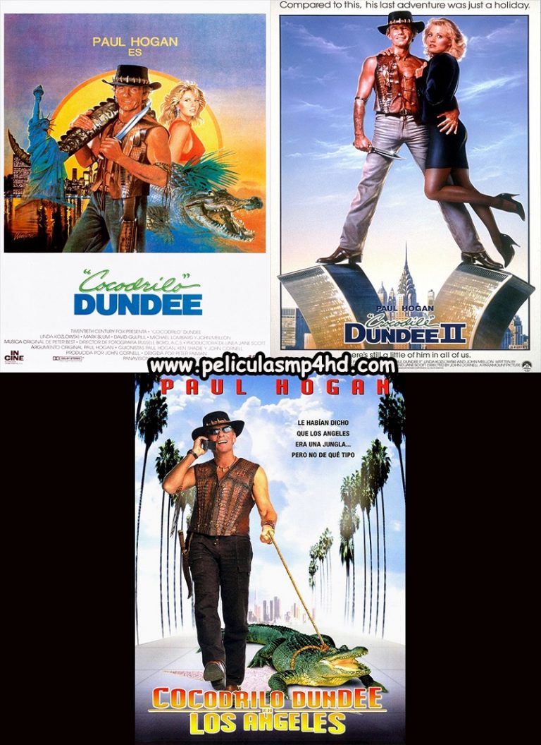 Trilogía COCODRILO DUNDEE (Crocodile Dundee) [HD 720, Latino, MEGA]