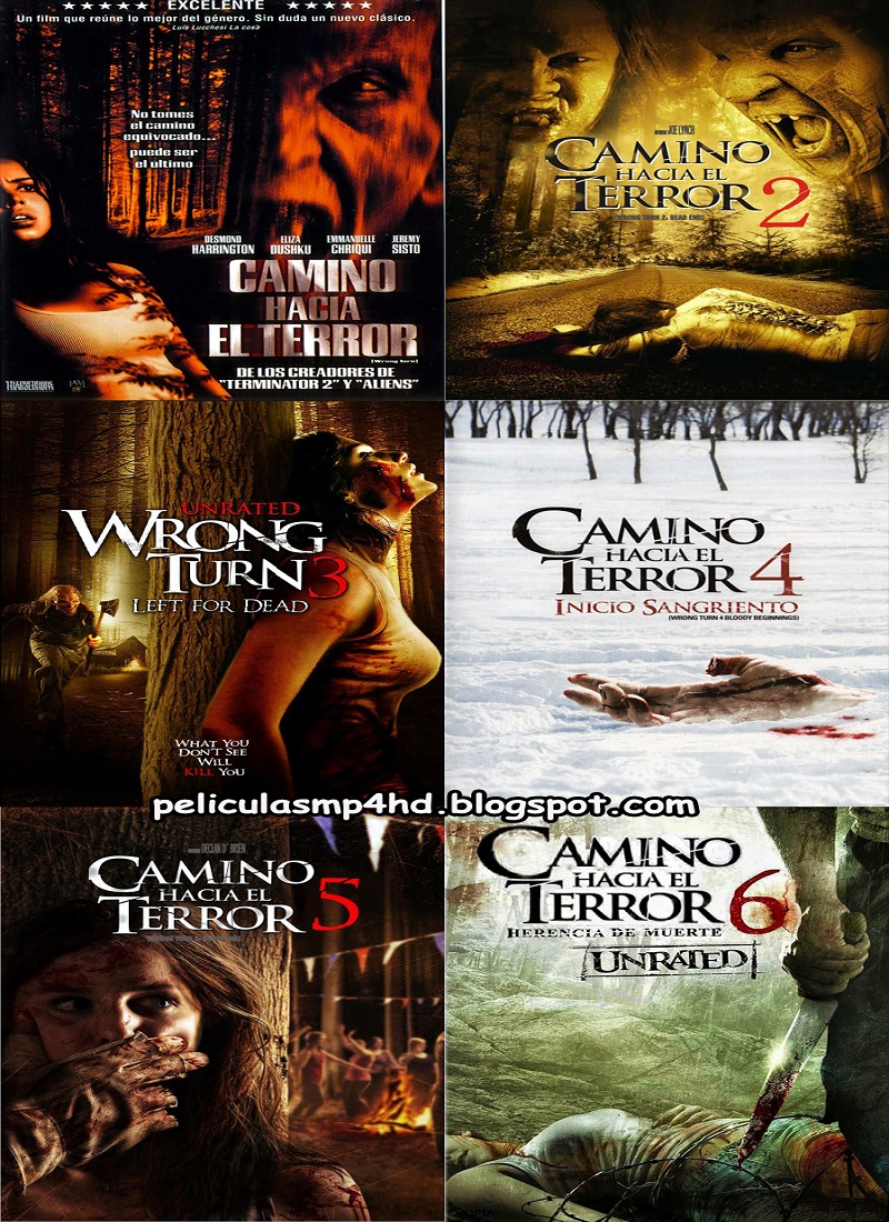 Descargar Película Saga CAMINO HACIA EL TERROR (Wrong Turn) MP4 HD720p Latino