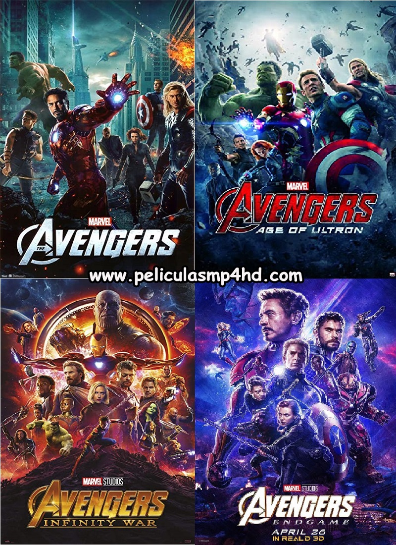 Descargar Película Saga LOS VENGADORES (The Avengers) MP4 HD720p Latino