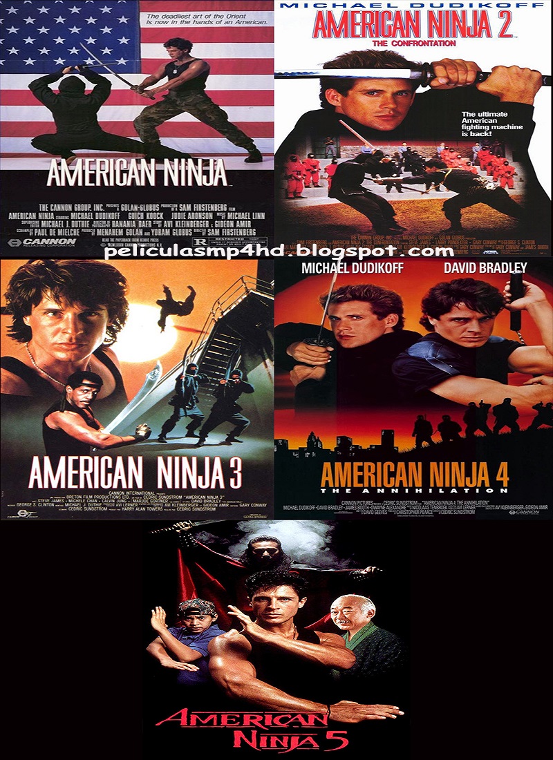 Descargar Película Saga NINJA AMERICANO (American Ninja) MP4 HD720p Latino