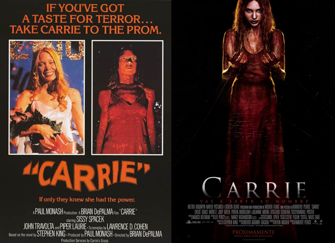 Descargar Saga Carrie (1976 y 2013) MP4 HD720p Latino