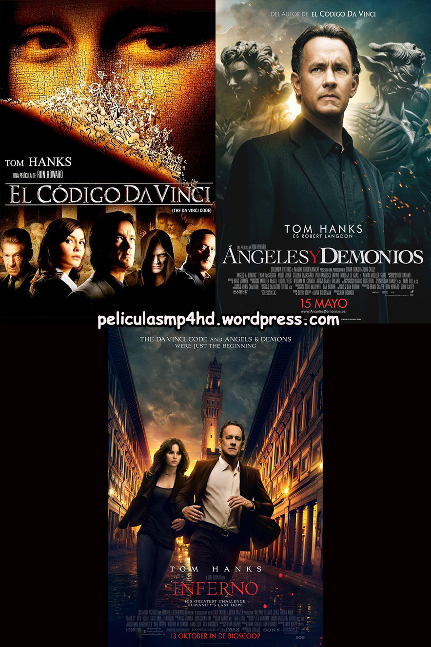 Descargar Película Saga Dan Brown (EL CÓDIGO DA VINCI / ÁNGELES Y DEMONIOS / INFIERNO) MP4 HD720p Latino
