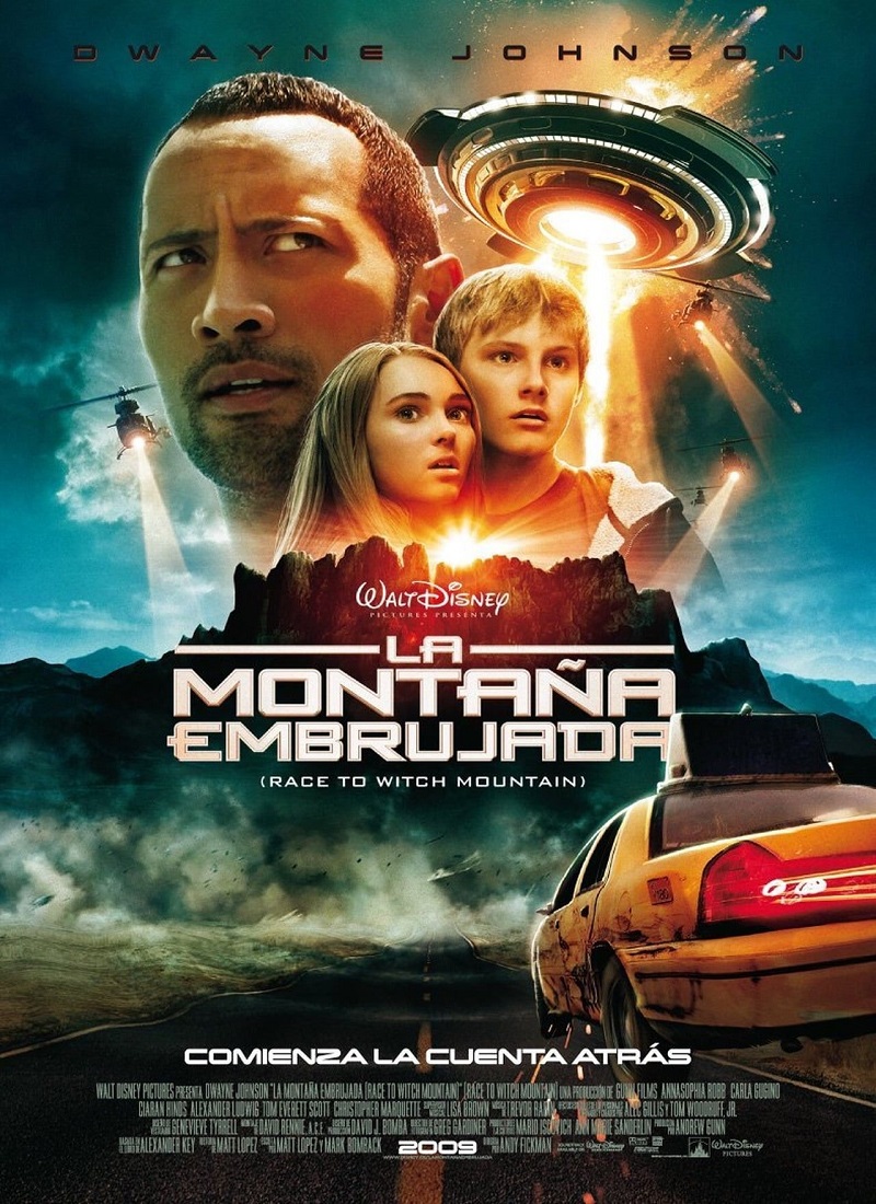 Descargar Película LA MONTAÑA EMBRUJADA [2009] (Race to Witch Mountain) MP4 HD720p Latino