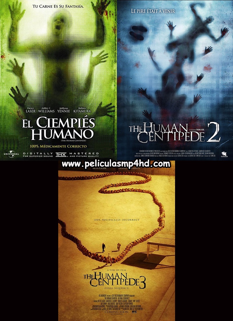 Descargar Película Trilogía EL CIEMPIÉS HUMANO (The Human Centipede) MP4 HD720p Subtitulada