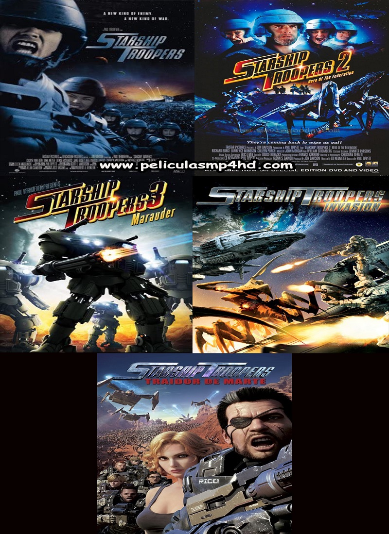 Descargar Película Saga STARSHIP TROOPERS MP4 HD720p Latino