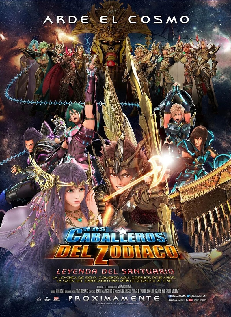 Descargar Película LOS CABALLEROS DEL ZODIACO: LA LEYENDA DEL SANTUARIO [2014] (Saint Seiya: LEGEND of SANCTUARY) MP4 HD720p Latino