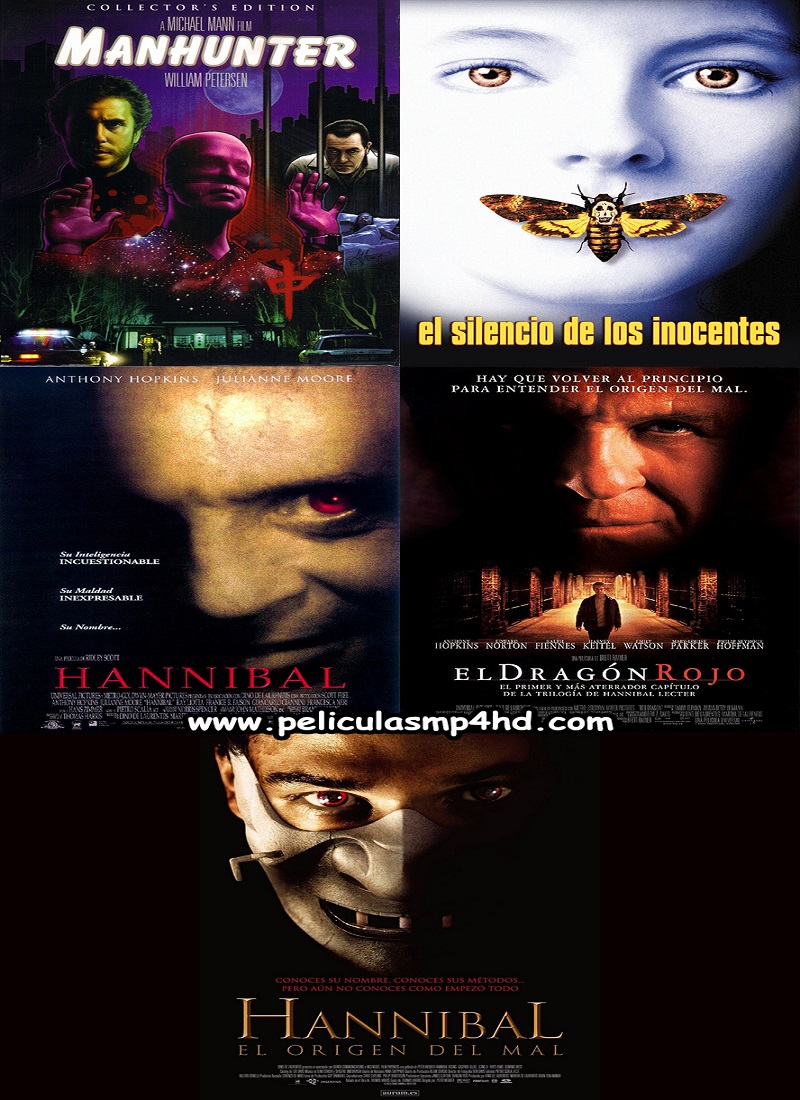 Descargar Película Saga HANNIBAL LECTER MP4 HD720p Latino MEGA
