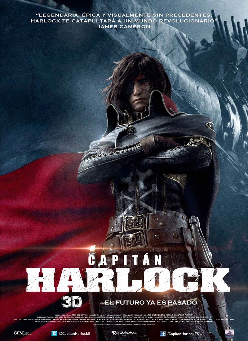 Descargar Película CAPITÁN HARLOCK [2013] (Space Pirate Captain Harlock) MP4 HD720p Laino/Inglés