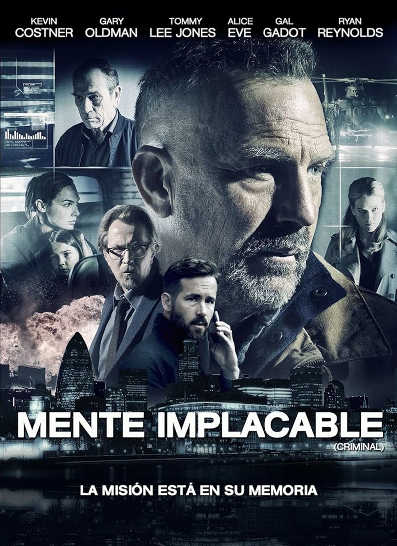 Descargar Película MENTE IMPLACABLE [2016] (Criminal) MP4 HD720p Latino/Inglés
