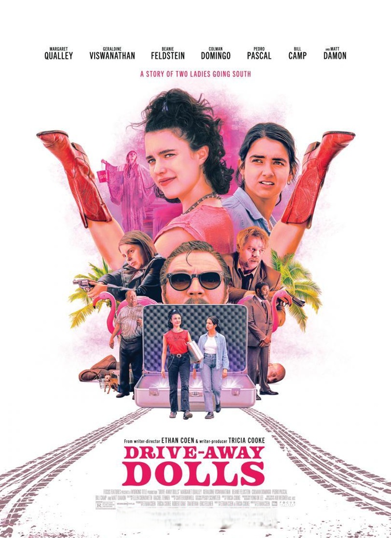 Descargar Película DOS CHICAS EN FUGA [2024] (Drive-Away Dolls) MP4 HD720p Latino/Inglés